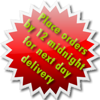 Order by 12 midnight for next day delivery